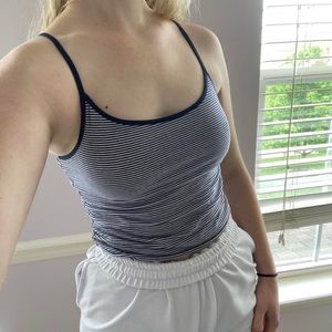 Mossimo Stripped Blue and White tank top - Medium